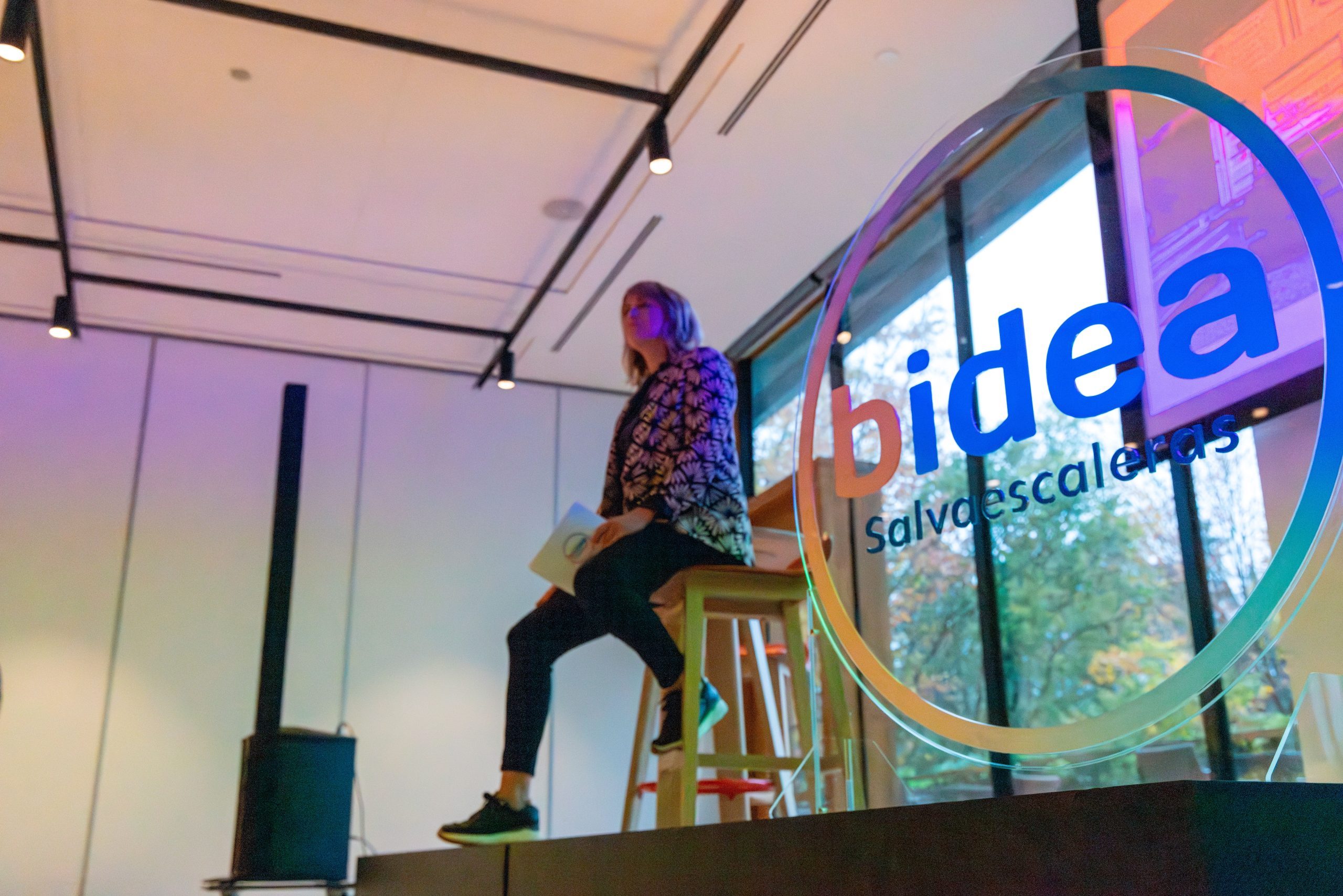 Patricia hablando acerca de la evolución de BIDEA