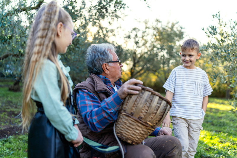 Relación entre abuelos y nietos