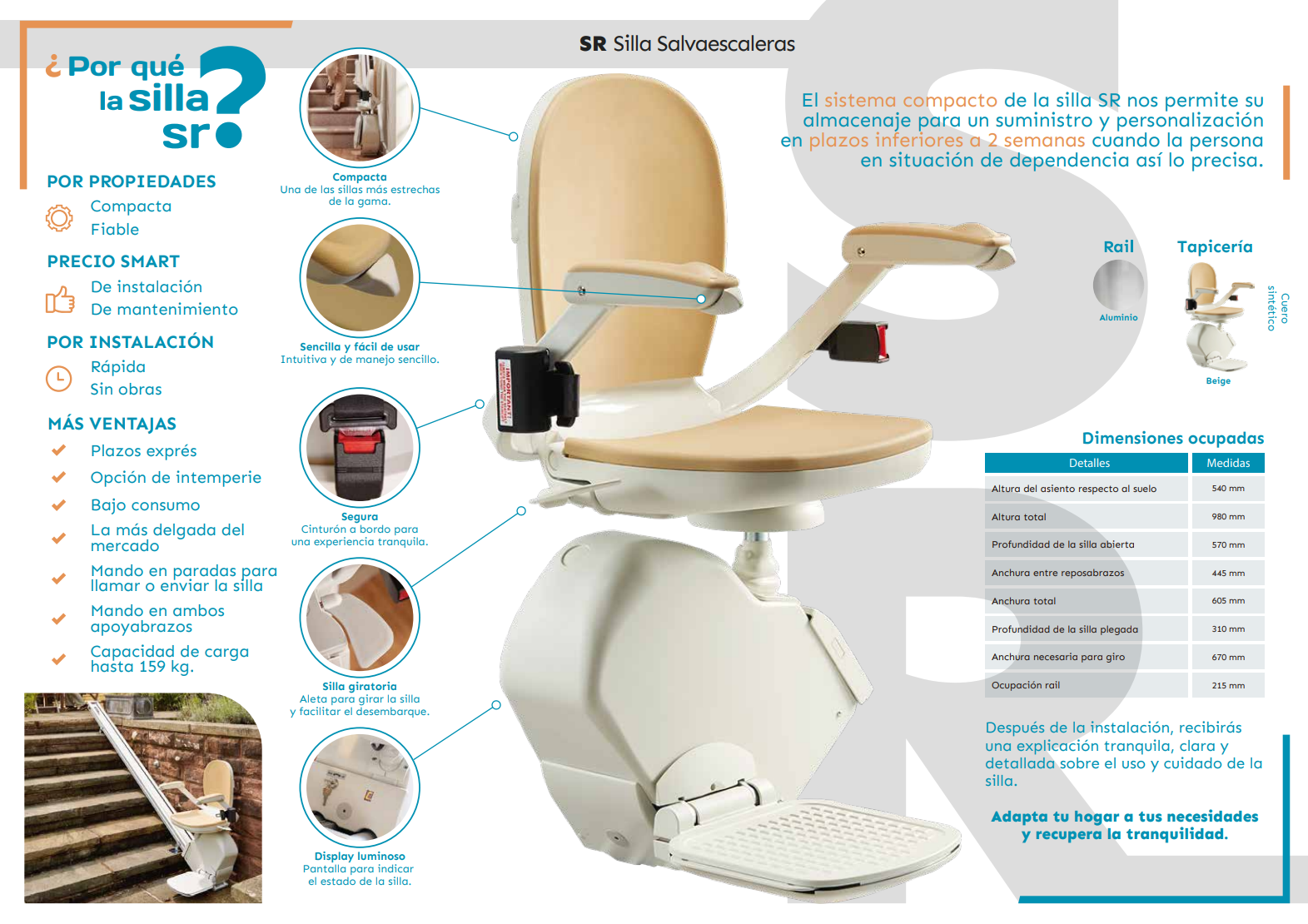 Silla SR salvaescaleras