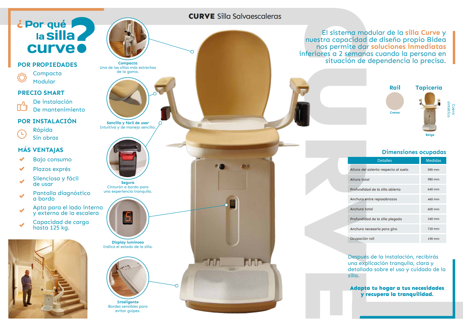 Silla Salvaescaleras Curve Silla Salvaescaleras Curve